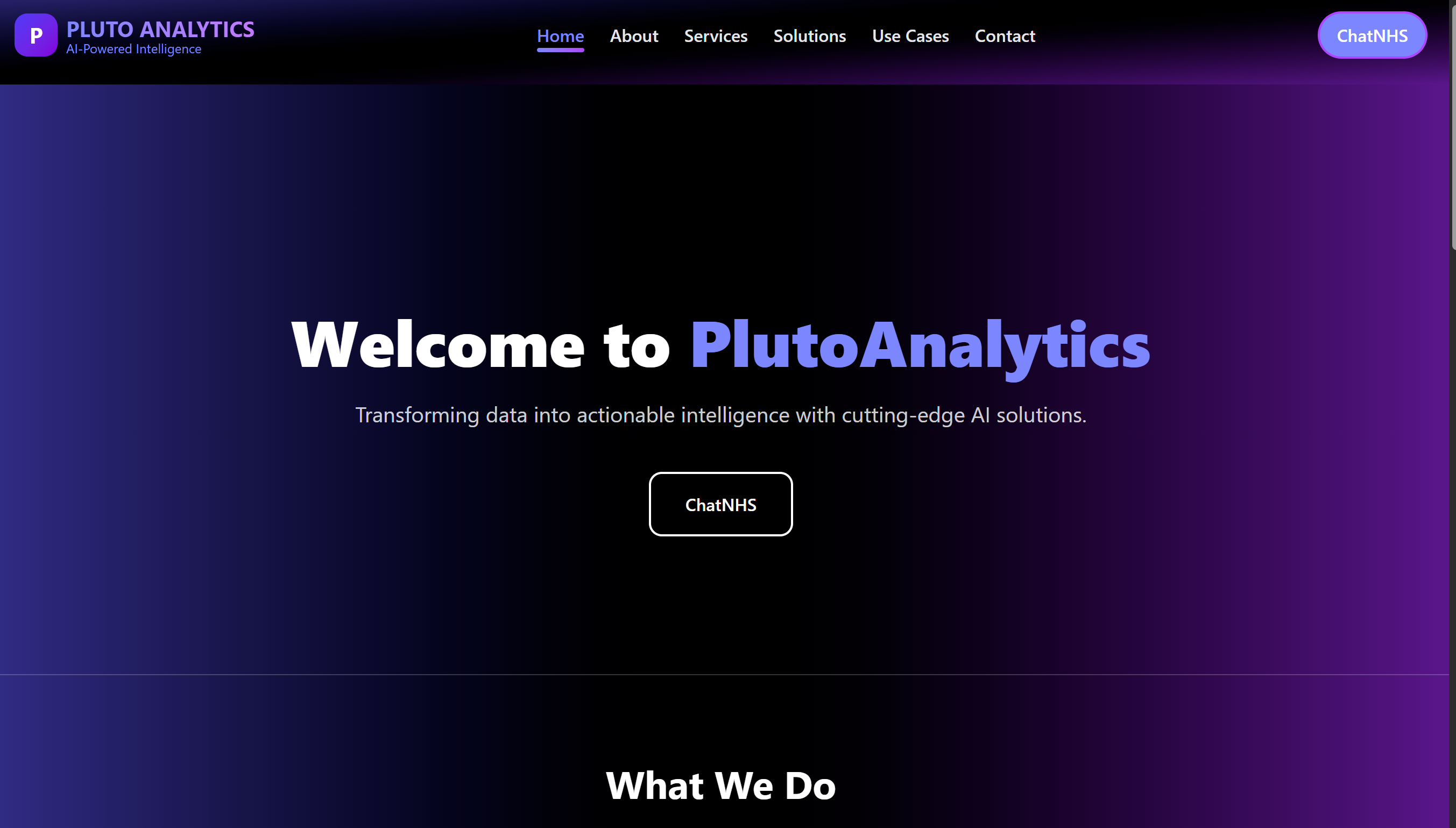 Pluto Analytics image